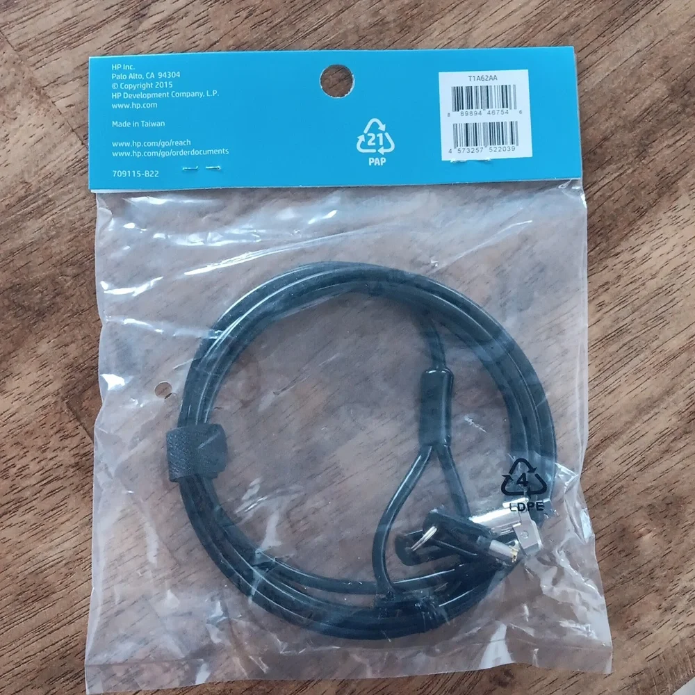 HP Keyed Cable Lock 10mm